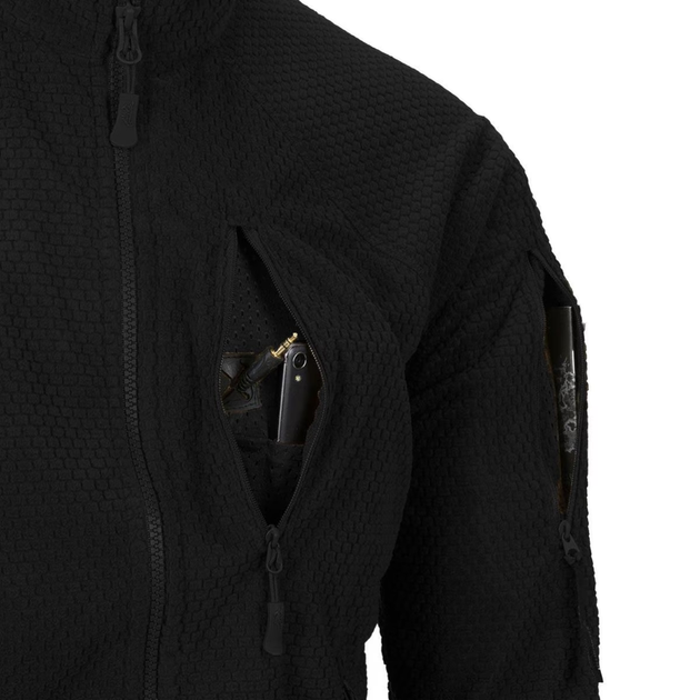 Куртка тактична Helikon-Tex флісова Alpha Tactical Jacket Grid Fleece L Black (BL-ALT-FG-01-B05-L) - Фото 7 Куртка тактична Helikon-Tex флісова Alpha Tactical Jacket Grid Fleece L Black (BL-ALT-FG-01-B05-L) - изображение 7