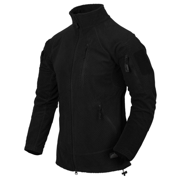 Куртка тактична Helikon-Tex Флісова на замку S Чорна ALPHA TACTICAL JACKET - GRID FLEECE S BLACK (BL-ALT-FG-01-B03-S) - зображення 1