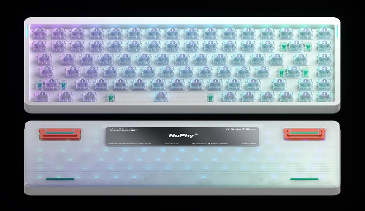 Бездротова механічна клавіатура NuPhy Air75 V2 / Cowberry switch (linear, 45g) / Color - Basalt Black / Hot-Swappable, RGB, ANSI US - зображення 7