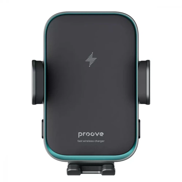 Автомобильный держатель с беспроводным ЗУ Proove Triple Clamp Pro 15W серый - изображение 4