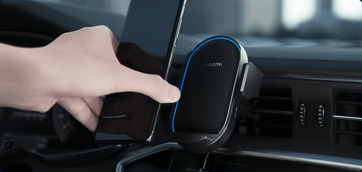 Автомобільний тримач для телефону з бездротовою зарядкою Xiaomi Mi Wireless Car Charger 50W Black (BHR6748GL) - зображення 3