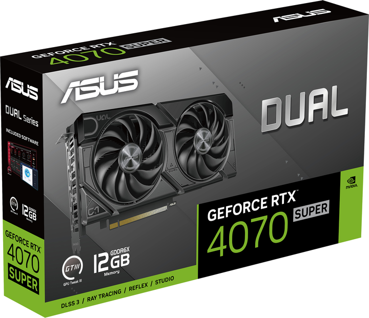 Видеокарта ASUS PCI-Ex GeForce RTX 4070 Super Dual EVO 12GB