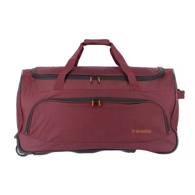 Дорожная сумка на колесах текстильная бордовая Travelite Basics Fresh TL096277-70 - Фото 3 Дорожная сумка на колесах текстильная бордовая Travelite Basics Fresh TL096277-70 - изображение 3