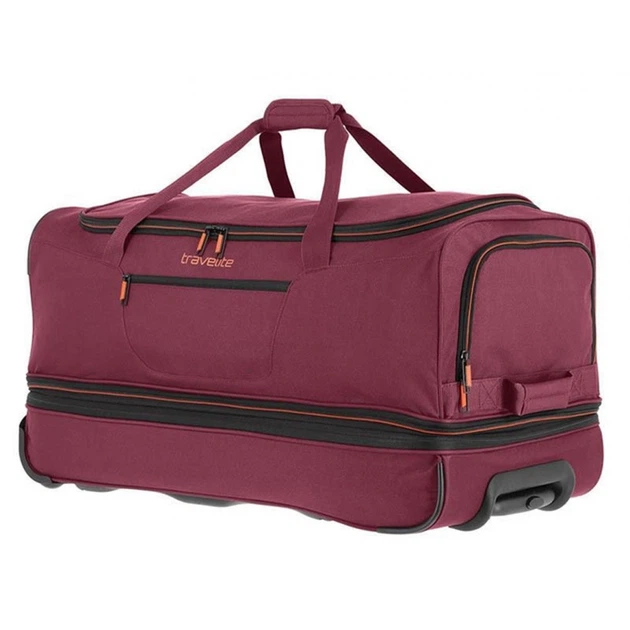 Дорожная сумка на колесах большого размера L бордовая Travelite Basics TL096276-70 - Фото 3 Дорожная сумка на колесах большого размера L бордовая Travelite Basics TL096276-70 - изображение 3