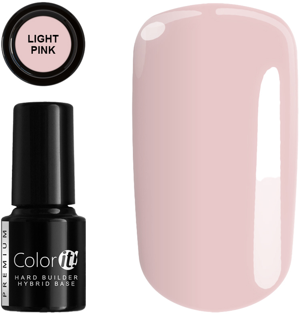 База Silcare Color It Premium Hard Builder Hybrid Base під гель-лак Light Pink 6 г (5902560524383) - зображення 1