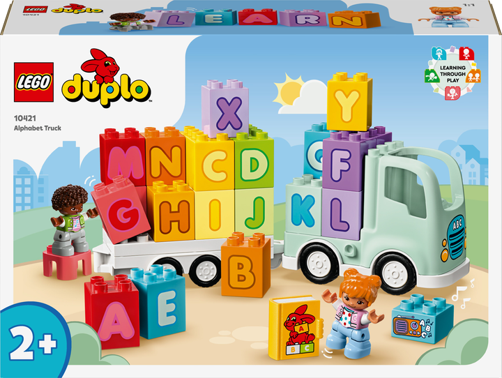 Zestaw klocków LEGO DUPLO Town Ciężarówka z alfabetem 36 elementów (10421) - obraz 1