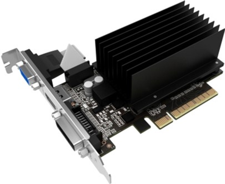 Karta graficzna Gainward PCI-Ex GeForce GT710 SilentFX 2GB DDR3 (64bit) (954/800) (DVI-D, HDMI, VGA) (426018336-3576) - obraz 2