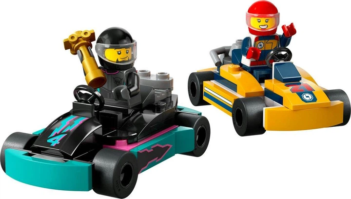 Конструктор LEGO City Картинг і гонщики 99 деталей (60400) - зображення 5