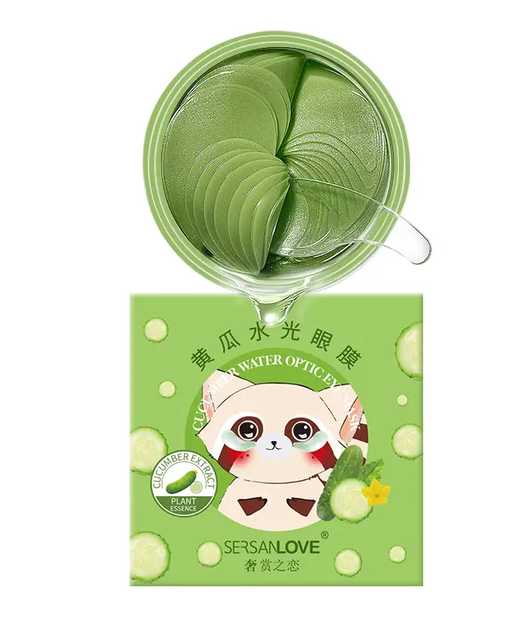 Гидрогелевые патчи под глаза SERSANLOVE Cucumber Water Eye Mask с экстрактом огурца, 60 шт - Фото 1 Гидрогелевые патчи под глаза SERSANLOVE Cucumber Water Eye Mask с экстрактом огурца, 60 шт - изображение 1