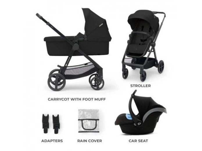 Универсальная коляска 3 в 1 Kinderkraft Newly Classic Black (KSNEWL00BLK3000) - изображение 6