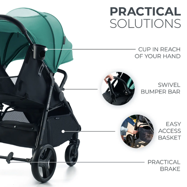 Прогулянковий візочок Kinderkraft Rine Juicy Green (KSRINE00GRE0000) - зображення 7