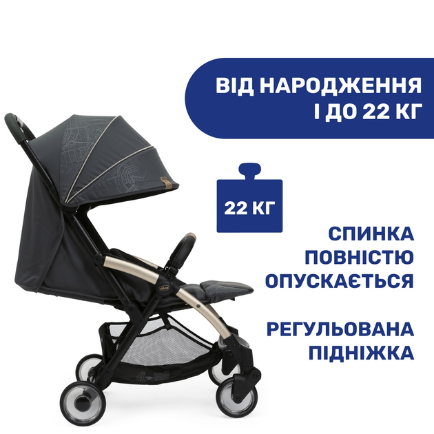 Прогулочная коляска Chicco Goody Plus City Map Re-Lux (79877.57) - изображение 4