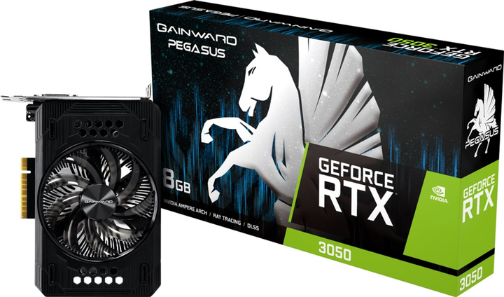 Відеокарта Gainward PCI-Ex GeForce RTX 3050 Pegasus 8GB GDDR6 (128bit) (1777/14000) (HDMI, DVI-D, DisplayPort) (4710562243734) - зображення 5