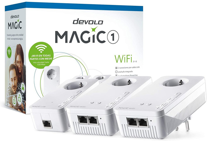 Комплект адаптерів Devolo Magic 1 WIFI 2-1-3 (4250059683730) - зображення 1