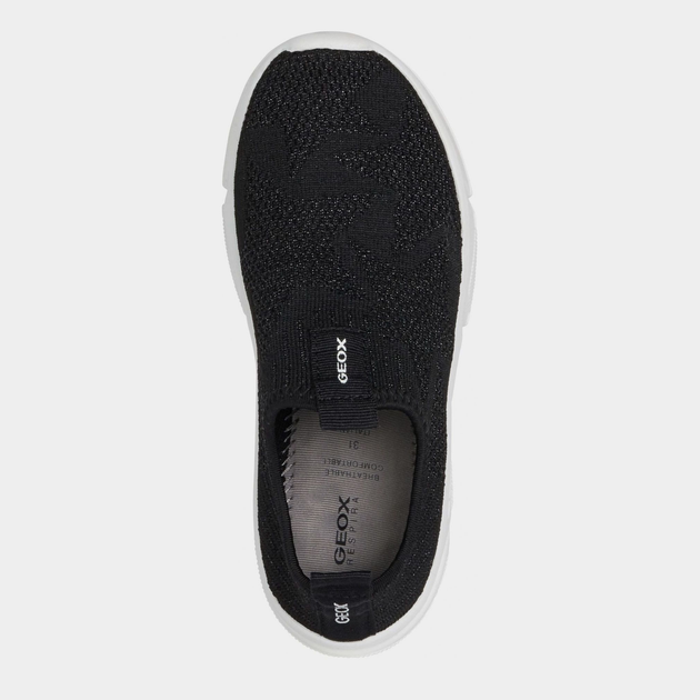 Sneakersy dziecięce dla dziewczynki lekkie Geox J02DLA-0007Q-C9999 29 Czarne (8054730964011) - obraz 4
