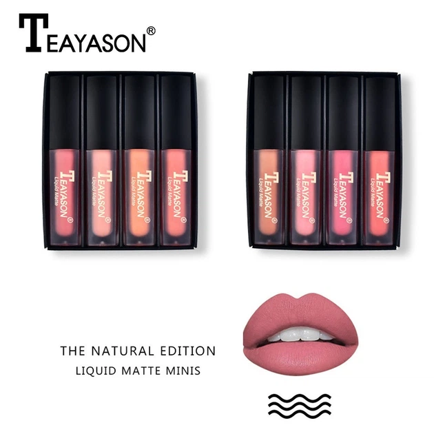 Набор матовых помад Teayason The Natural Edition Liquid Matte Minis B 4 шт - изображение 7