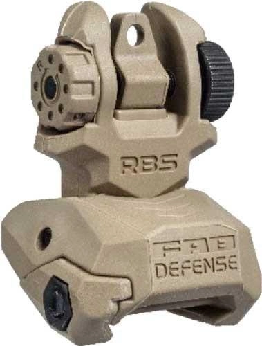 Цілик і Мушка складані FAB Defense RBS FBS на планку Picatinny койот - зображення 2