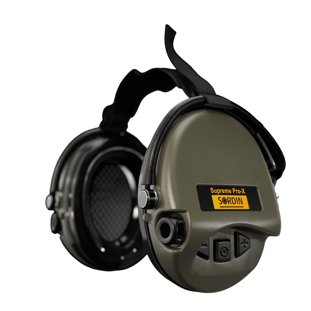 Навушники Sordin Supreme Pro X Neckband із заднім тримачем 4 режими Колір зелений - зображення 1