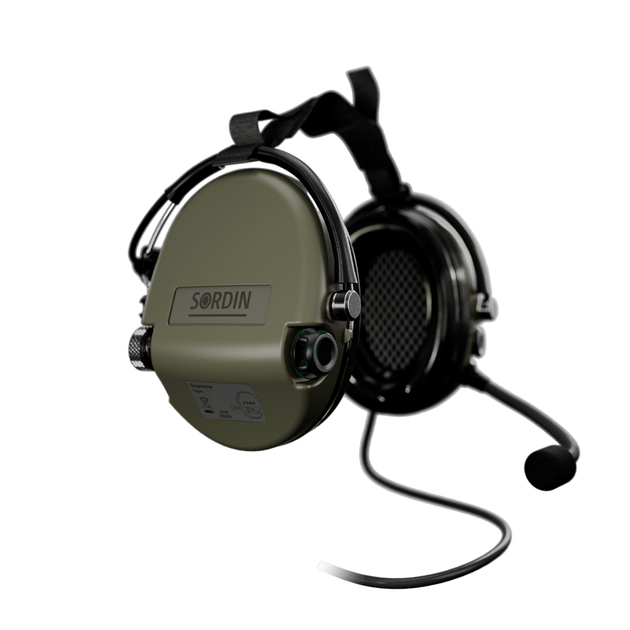 Активні навушники Sordin Supreme MIL CC з Мікрофоном Neckband Зелений - зображення 2