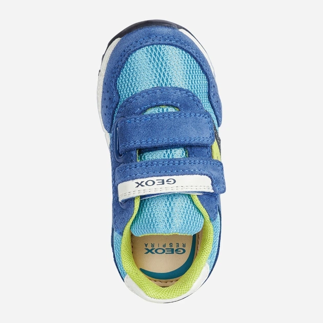 Sneakersy chłopięce na rzepy Geox B043CD-022FU-C4380 24 Niebieskie (8054730994650) - obraz 4