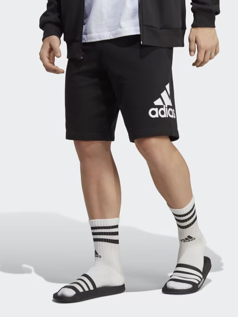 Акція на Шорти бавовняні короткі чоловічі Adidas M MH BOSShortFT IC9401 XL Black від Rozetka