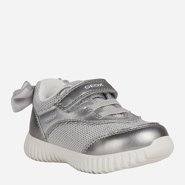 Дитячі кросівки для дівчинки Geox B021XC-0NFEW-C1007 27 Сріблясті (8054730506341) - зображення 2
