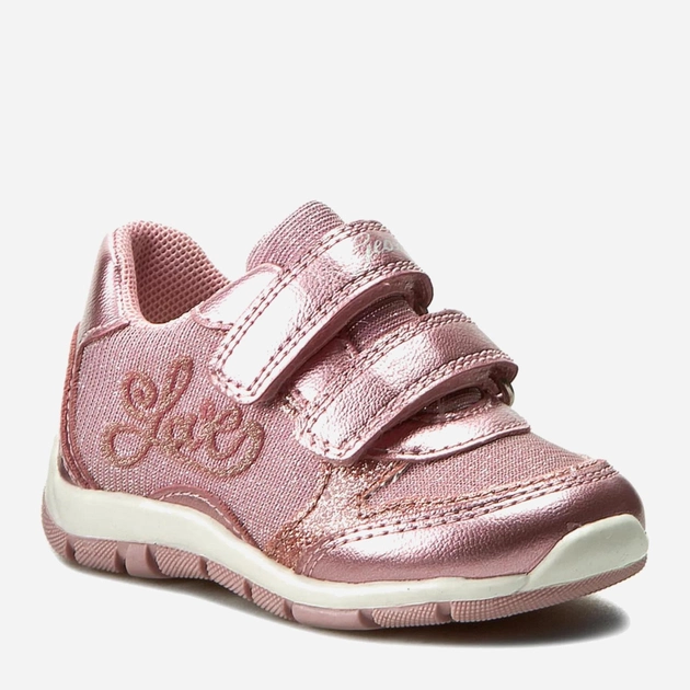Buty sportowe dziecięce dla dziewczynki na rzepy Geox B7233A-0NFEW-C8004 22 Różowe (8051516530118) - obraz 1