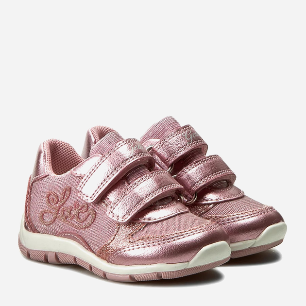 Buty sportowe dziecięce dla dziewczynki na rzepy Geox B7233A-0NFEW-C8004 25 Różowe (8051516530149) - obraz 2