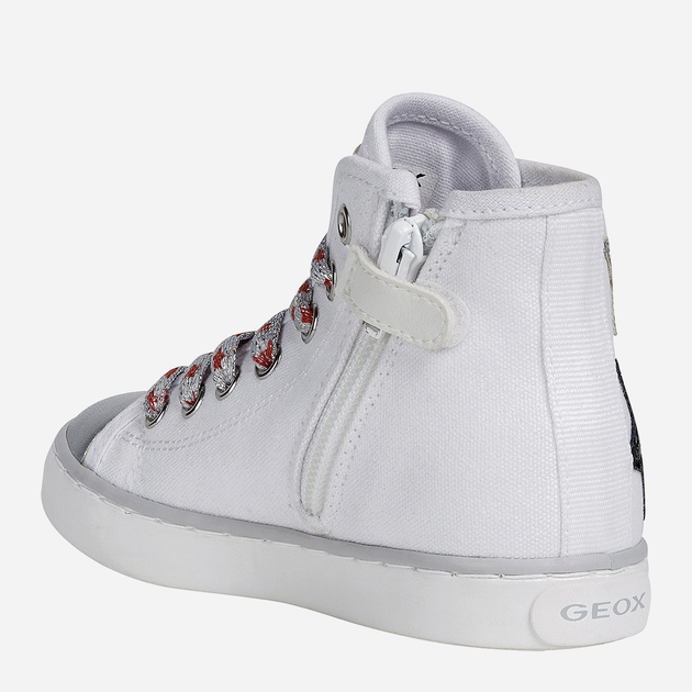 Дитячі кеди для дівчинки Geox J0204D-00010-C0007 30 Білі (8054730397000) - зображення 3