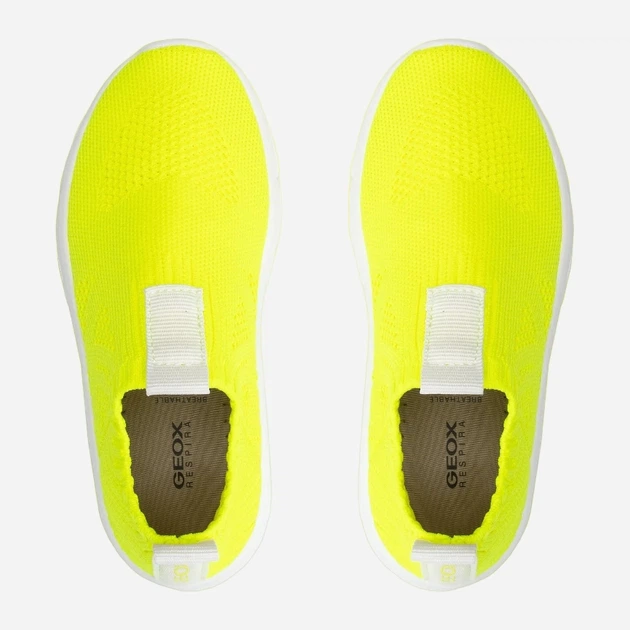 Sneakersy dziecięce dla dziewczynki lekkie Geox J02DLA-0006K-C2001 29 Żółte (8054730673364) - obraz 4