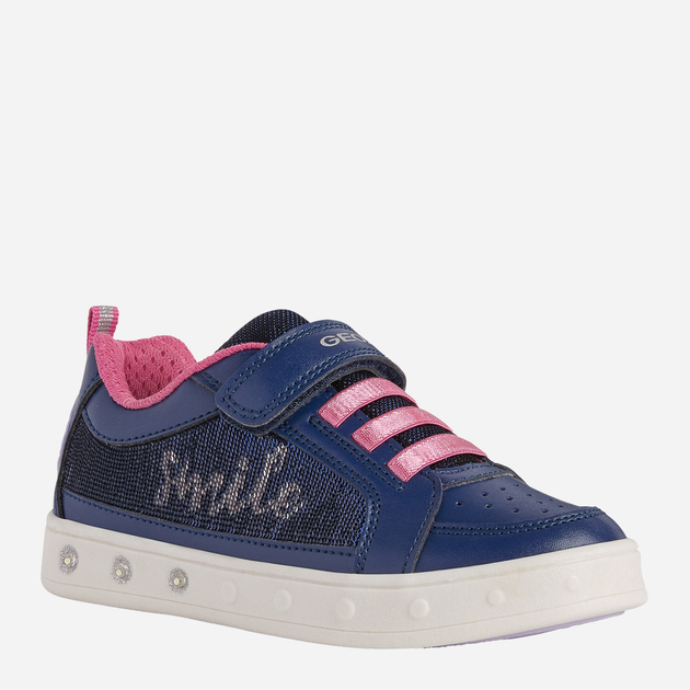 Buty sportowe dziecięce dla dziewczynki na rzepy Geox J258WF-0BCAT-C4268 29 Niebieskie (8050036551238) - obraz 2