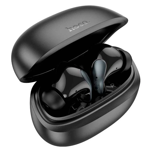 Бездротові блютуз навушники HOCO EQ5 wireless BT 5.3 headset headset TWS вакуумні LED-дисплей з рявнем заряду Чорний - изображение 4