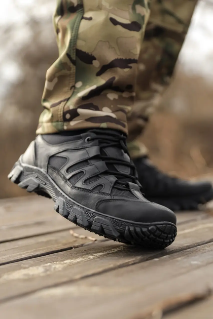 Кросівки черевики черевики чоловічі легкі Undolini Крейзі Чорні літні 42 розмір (UND) - зображення 2