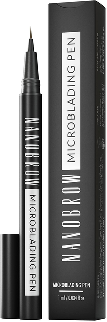 Олівець для брів Nanobrow Microblading Pen Dark Brown 1 мл (5905669547529) - зображення 1