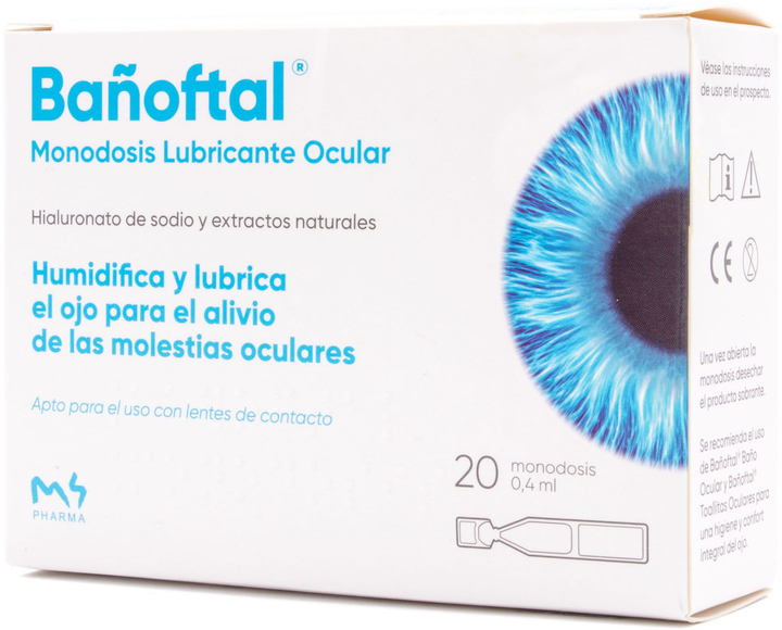 Краплі для очей Reva Health M4 Рharma Banoftal Lubricante Ocular 20 шт (8437010164118) - зображення 1