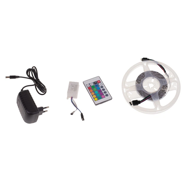 Кольорова LED стрічка Smart 12V 5м 2835 RGB IP20 (BY-073/54 ) Brille 33-439 - зображення 2
