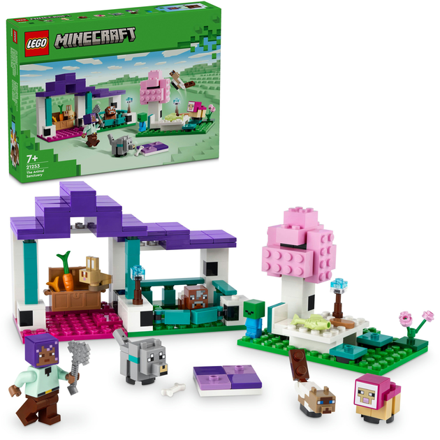 Конструктор LEGO Minecraft Притулок для тварин 206 деталей (21253) - зображення 3