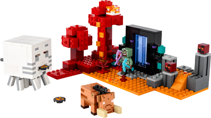 Конструктор LEGO Minecraft Засідка біля порталу в Нижній світ 352 деталей (21255) - зображення 4