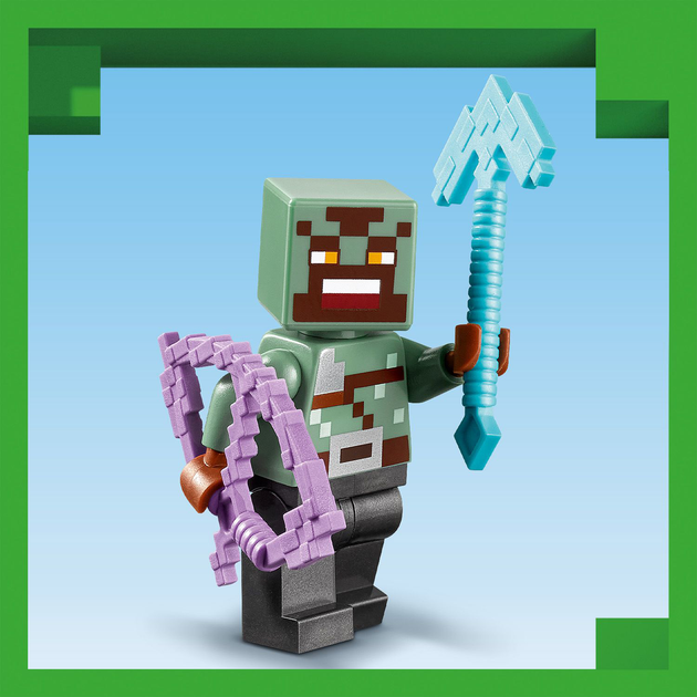 Конструктор LEGO Minecraft Засідка біля порталу в Нижній світ 352 деталей (21255) - зображення 6