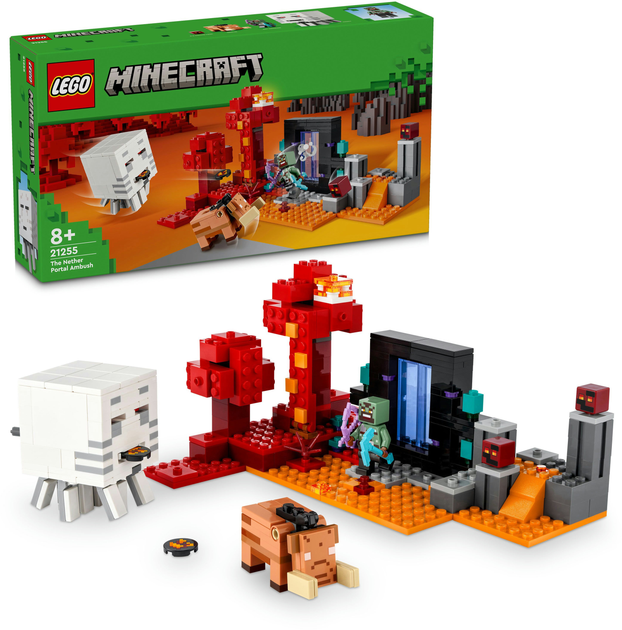 Конструктор LEGO Minecraft Засідка біля порталу в Нижній світ 352 деталей (21255) - зображення 3