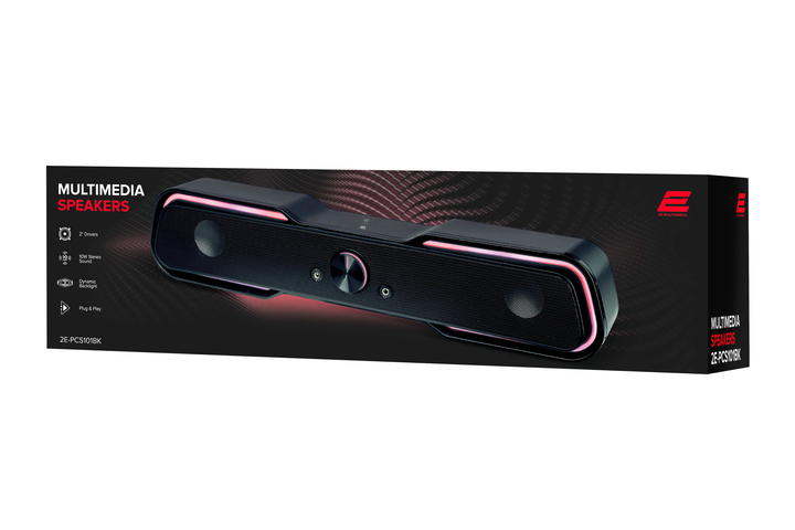 Комп'ютерна колонка 2E PC-S101 RGB, саундбар для ПК та ноутбука - зображення 2