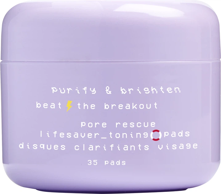 Педы Glow Hub Purify & Brighten Pore Resque Lifesaver Toning Pads для очищения пор с Салициловой кислотой 113 г (5019607247614) - Фото 1 Педы Glow Hub Purify & Brighten Pore Resque Lifesaver Toning Pads для очищения пор с Салициловой кислотой 113 г (5019607247614) - изображение 1