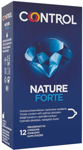 Презервативи Control Nature Forte ергономічні потовщені з натурального латексу 12 шт (8411134144829) - зображення 1