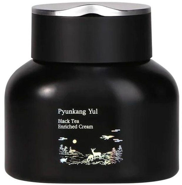 Крем для обличчя Pyunkang Yul Black Tea Enriched Cream проти зморшок 60 мл (8809486682289) - зображення 1