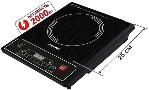 Настольная плита электрическая PRIME Technics PIC2010CB - изображение 3
