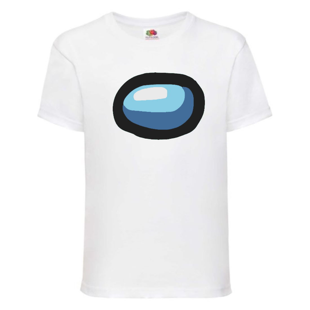 Футболка детская Амонг АС (Among US) белая (among-us-004-white) 128 см ...