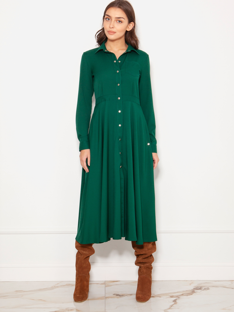 Плаття міді жіноче Lanti Suk190 40 Зелене (5904252713839) - зображення 1