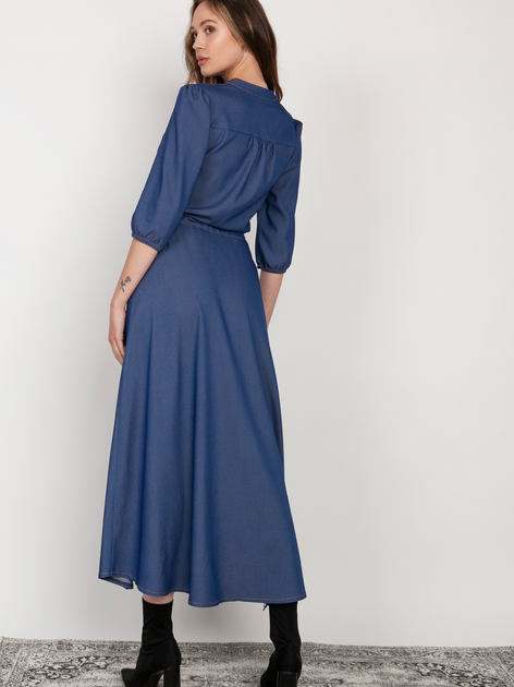 Плаття максі жіноче Lanti SUK205 36 Синє (5904252721384) - зображення 2