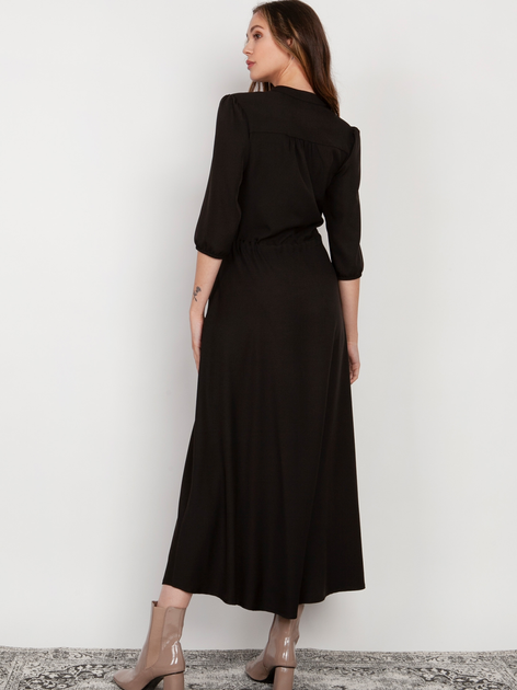 Плаття максі жіноче Lanti SUK205 38 Чорне (5904252721513) - зображення 2