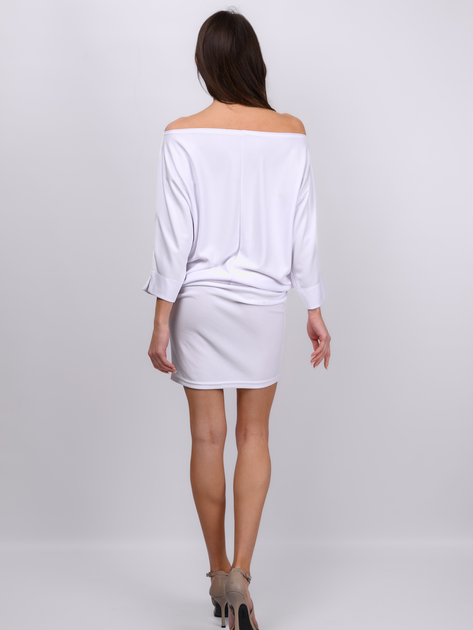 Плаття міні жіноче MODAGI A14 S/M Біле (5904996500443) - зображення 2